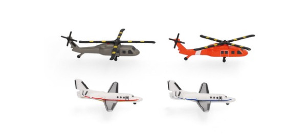Helicopter and Bizjet set (2+2)